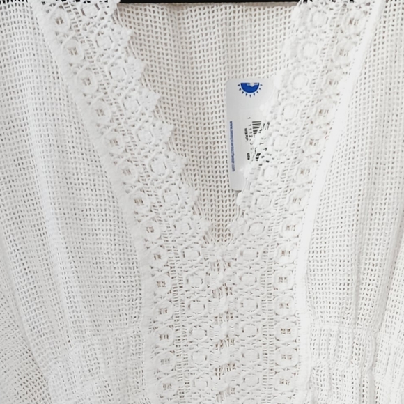 Aquamarine Seaspice Mesh Cotton Cover-Up - Picture 5 of 7